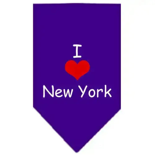 I-Heart-New-York-Screen-Print-Bandana-Purple-Small-GreatEagleInc-333809391