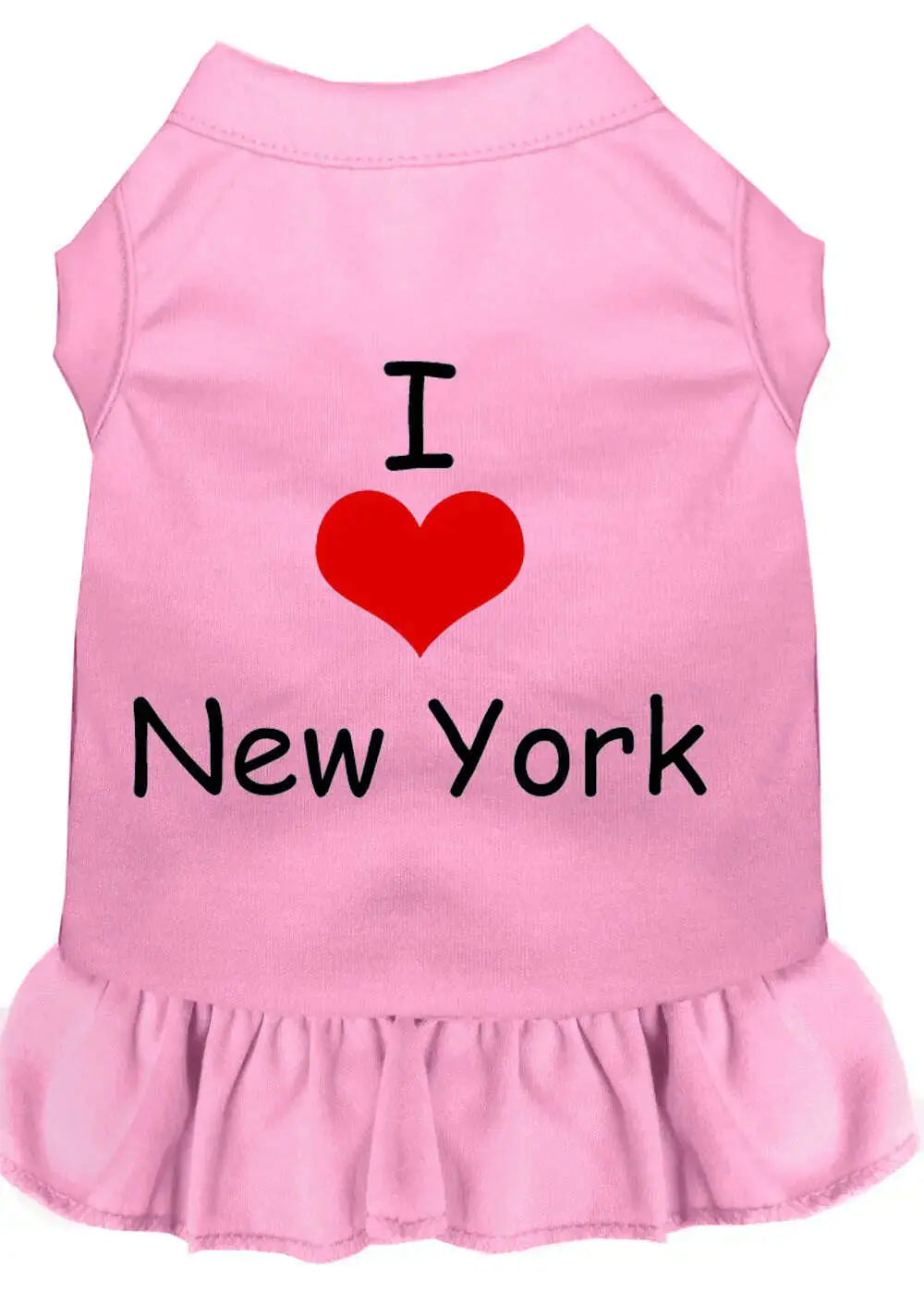 I-Heart-New-York-Screen-Print-Dress-Light-Pink-Lg-GreatEagleInc-318744780