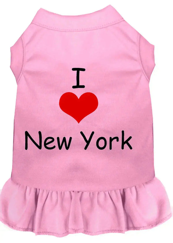 I-Heart-New-York-Screen-Print-Dress-Light-Pink-Med-GreatEagleInc-320049623