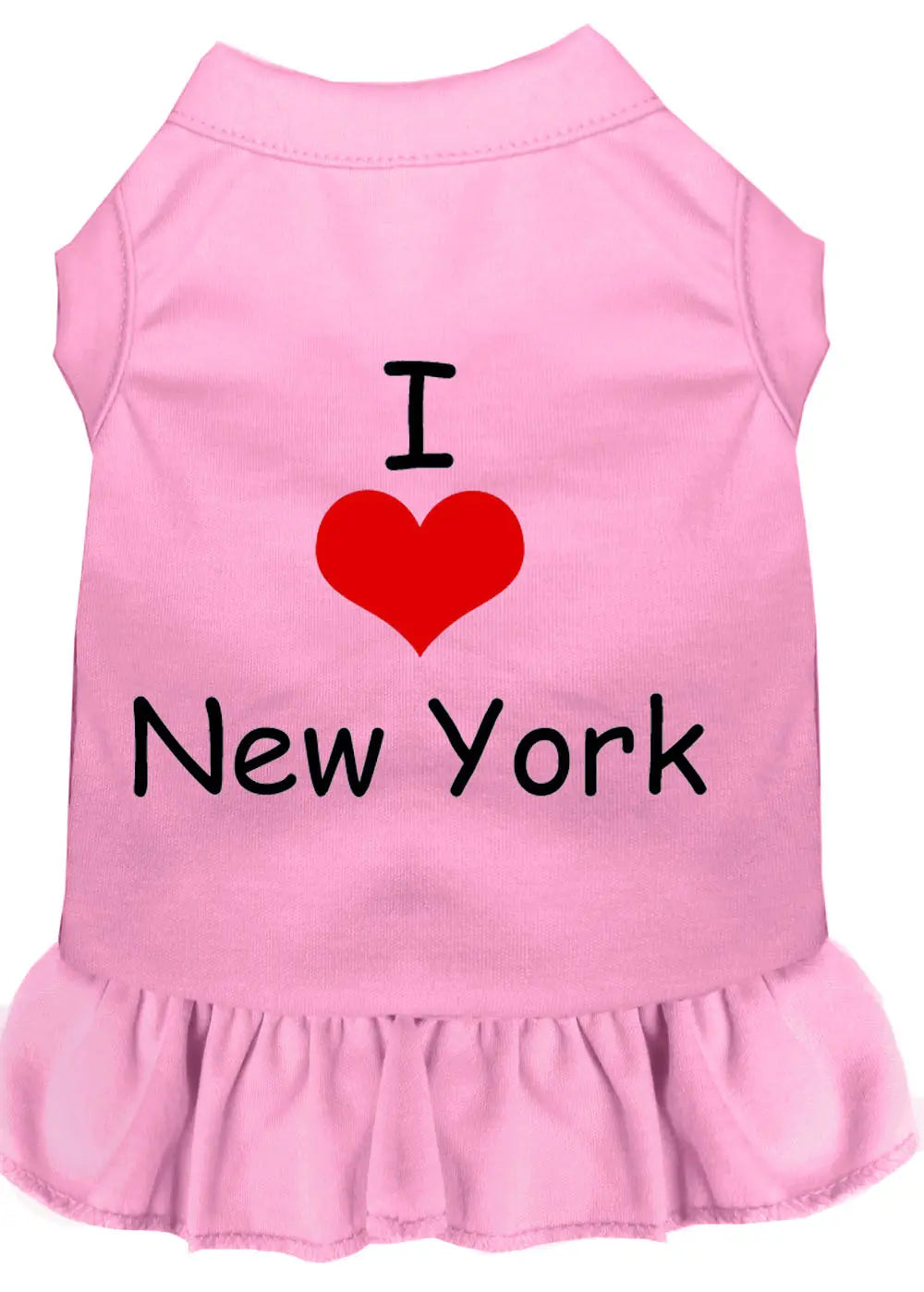 I Heart New York Screen Print Dress Light Pink Med Default Title