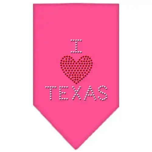 I-Heart-Texas-Rhinestone-Bandana-Bright-Pink-Small-GreatEagleInc-319301117
