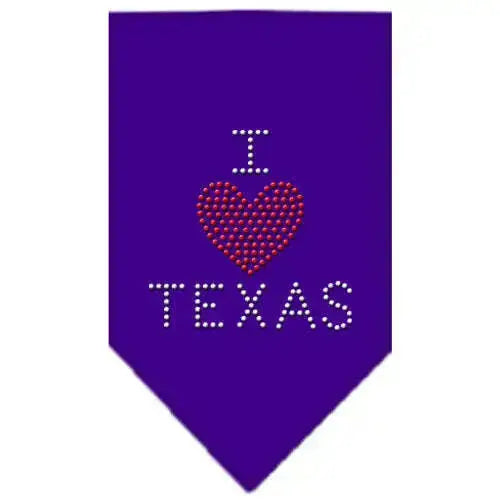 I-Heart-Texas-Rhinestone-Bandana-Purple-Large-GreatEagleInc-319301590