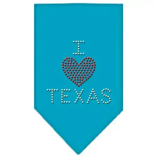 I-Heart-Texas-Rhinestone-Bandana-Turquoise-Large-GreatEagleInc-319301428
