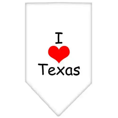 I-Heart-Texas-Screen-Print-Bandana-White-Large-GreatEagleInc-333833847