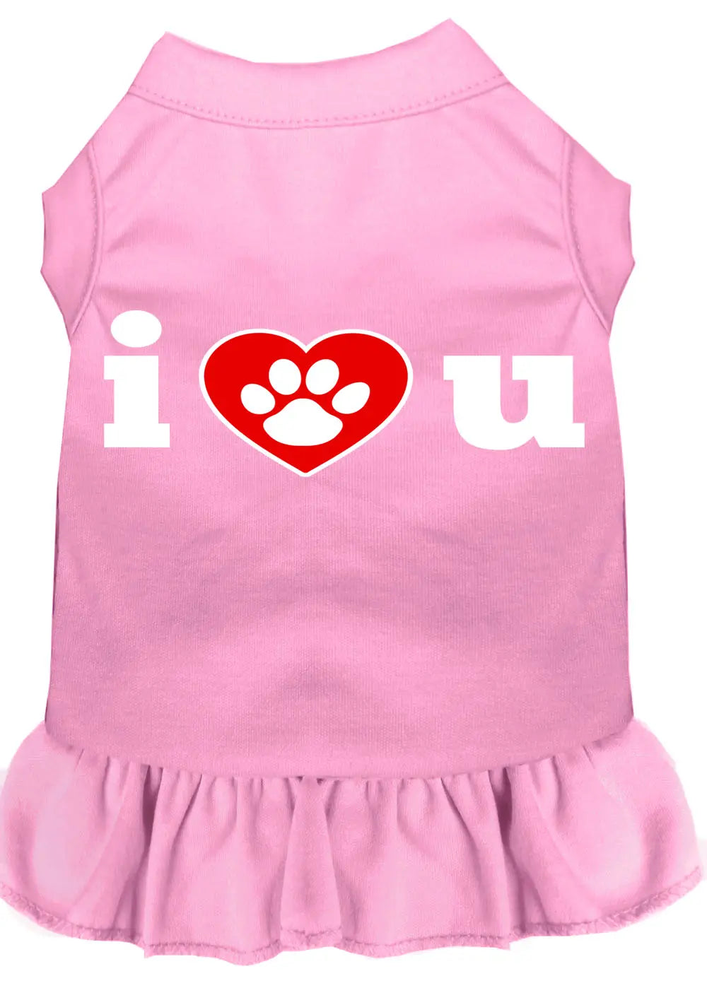 I Heart You Screen Print Dress Light Pink 4x (22) Default Title