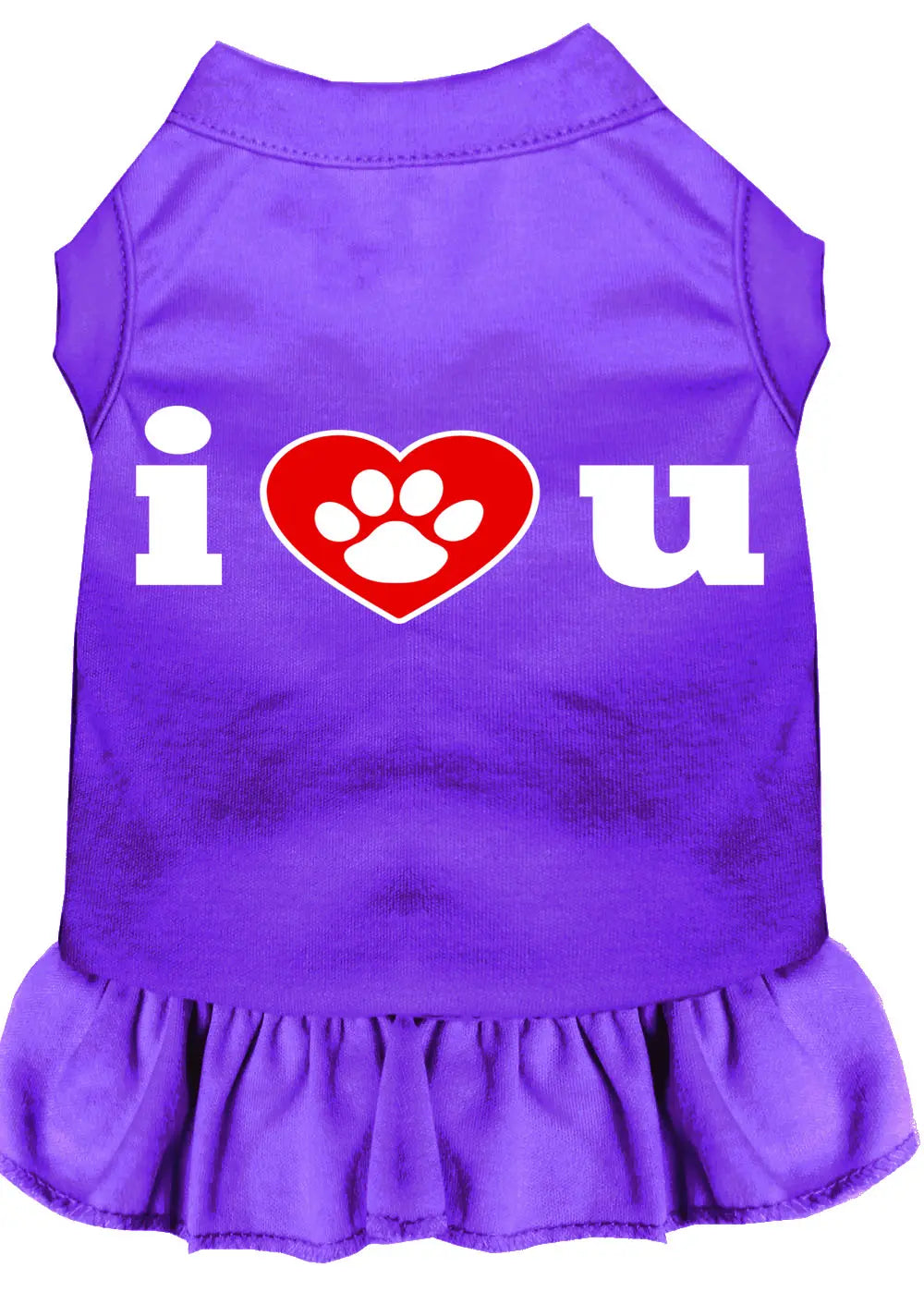 I Heart You Screen Print Dress Purple Xxxl Default Title