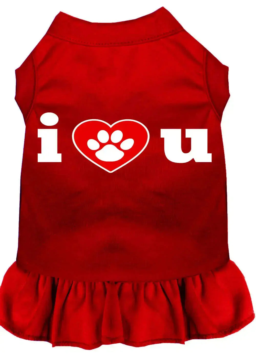 I-Heart-You-Screen-Print-Dress-Red-Xxl-GreatEagleInc-319253782