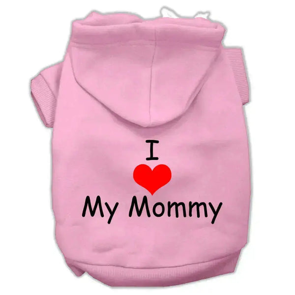 I-Love-My-Mommy-Screen-Print-Pet-Hoodies-Pink-Size-Xxl-GreatEagleInc-320164750