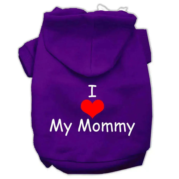 I-Love-My-Mommy-Screen-Print-Pet-Hoodies-Purple-Size-Xxl-GreatEagleInc-320164676