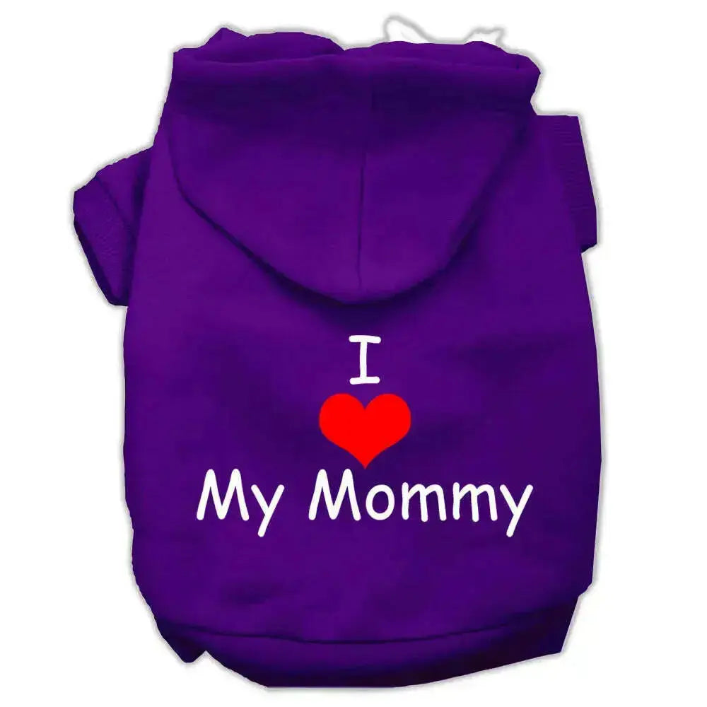 I-Love-My-Mommy-Screen-Print-Pet-Hoodies-Purple-Size-Xxxl-GreatEagleInc-320163922