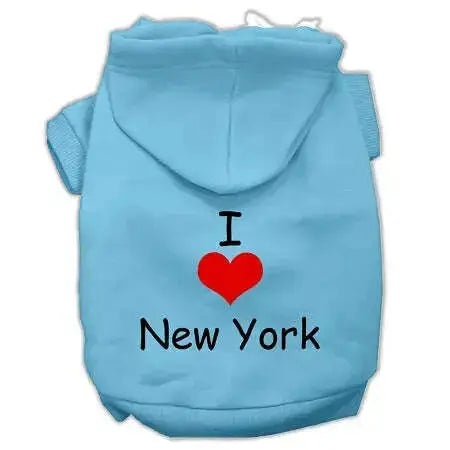I-Love-New-York-Screen-Print-Pet-Hoodies-Baby-Blue-Size-Xxxl-GreatEagleInc-333794864