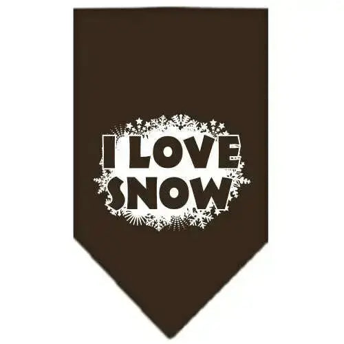 I-Love-Snow-Screen-Print-Bandana-Cocoa-Small-GreatEagleInc-319822251
