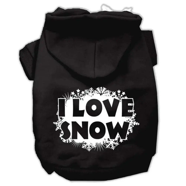I-Love-Snow-Screenprint-Pet-Hoodies-Black-Size-Xxl-GreatEagleInc-333930241
