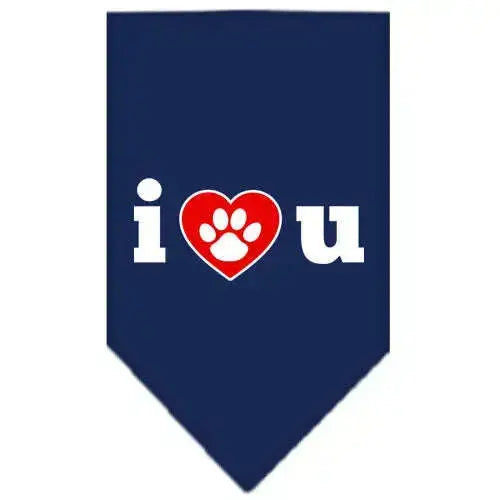 I-Love-U-Screen-Print-Bandana-Navy-Blue-Small-GreatEagleInc-333917172