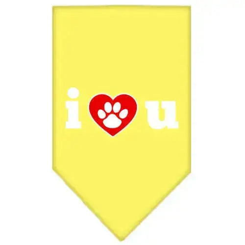 I-Love-U-Screen-Print-Bandana-Yellow-Large-GreatEagleInc-333917410