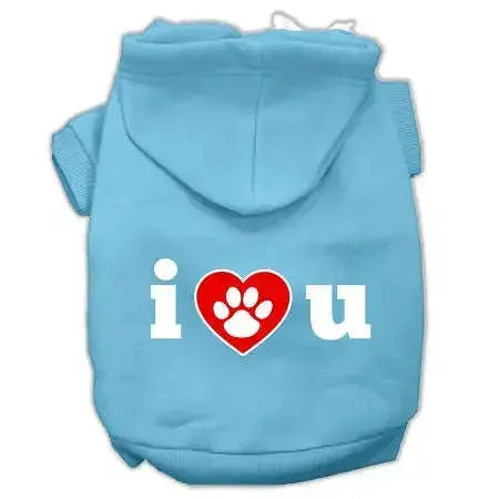 I-Love-U-Screen-Print-Pet-Hoodies-Baby-Blue-Size-Sm-GreatEagleInc-319794987