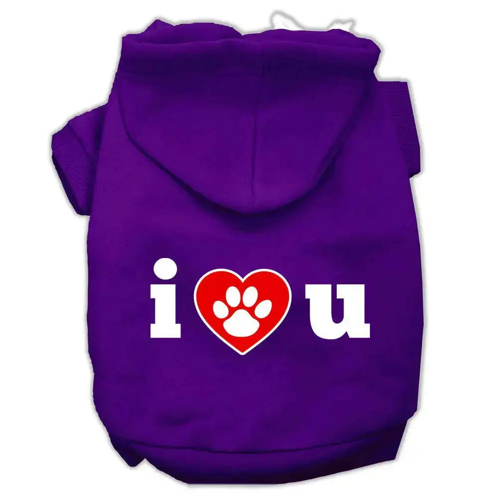 I-Love-U-Screen-Print-Pet-Hoodies-Purple-Size-Xl-GreatEagleInc-319793499