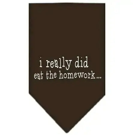 I-Really-Did-Eat-The-Homework-Screen-Print-Bandana-Cocoa-Large-GreatEagleInc-318968843