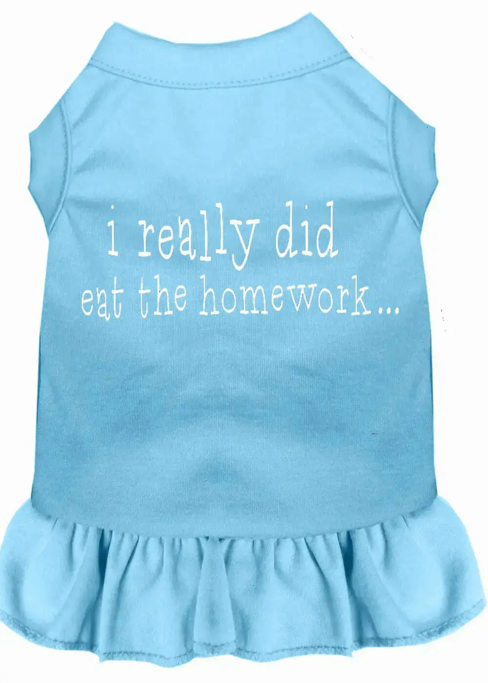 I-Really-Did-Eat-The-Homework-Screen-Print-Dress-Baby-Blue-Xxxl-GreatEagleInc-318614278