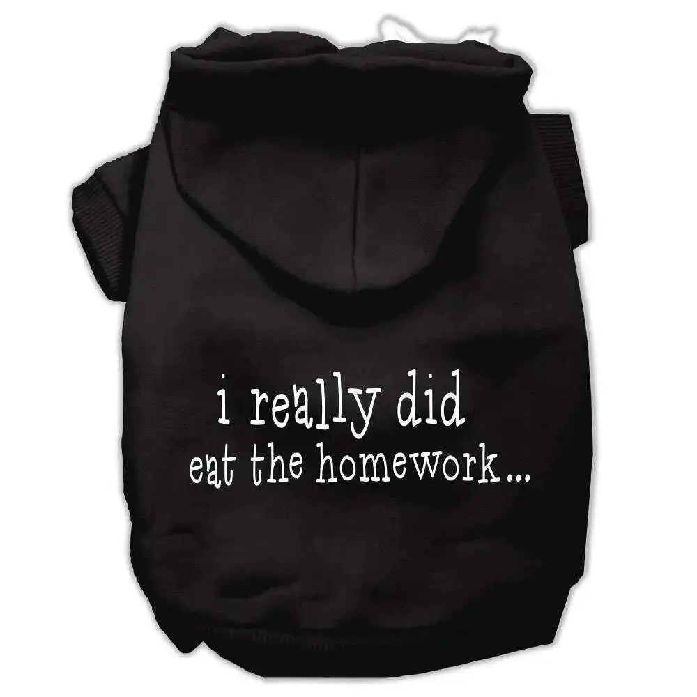 I-Really-Did-Eat-The-Homework-Screen-Print-Pet-Hoodies-Black-Size-M-GreatEagleInc-333736036