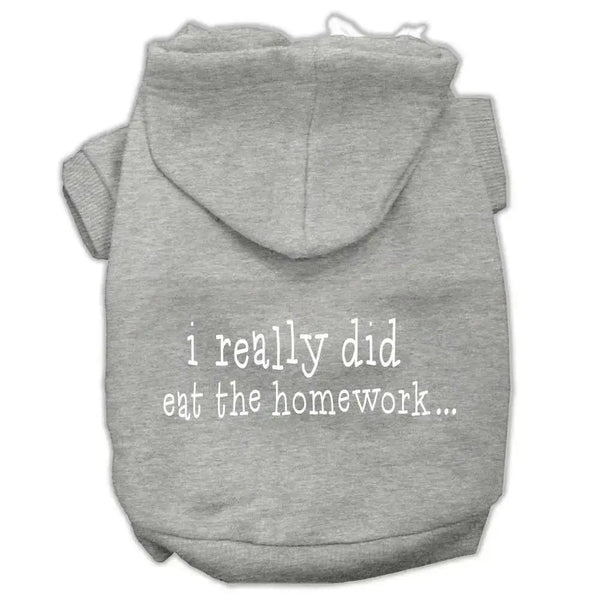 I-Really-Did-Eat-The-Homework-Screen-Print-Pet-Hoodies-Grey-Size-Xxxl-GreatEagleInc-319848341
