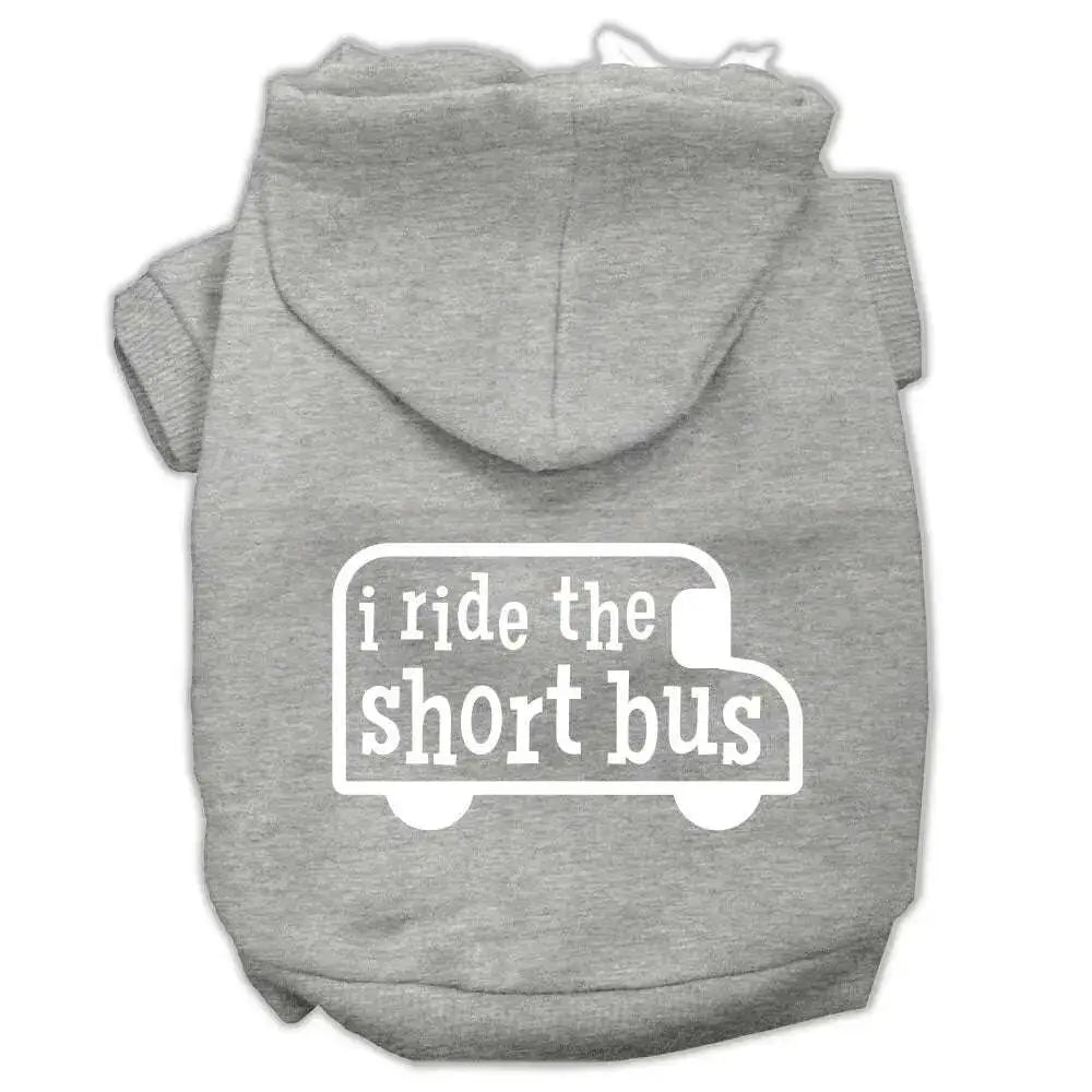 I-Ride-The-Short-Bus-Screen-Print-Pet-Hoodies-Grey-Size-Xs-GreatEagleInc-319884950