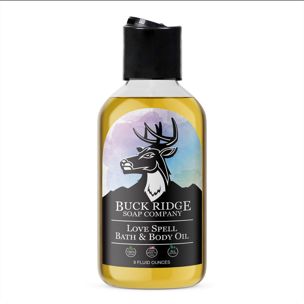 Love Spell Bath and Body Oil Buck Ridge Soap