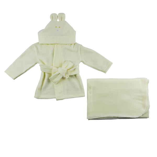 Fleece Robe And Blanket - 2 Pc Set GreatEagleInc