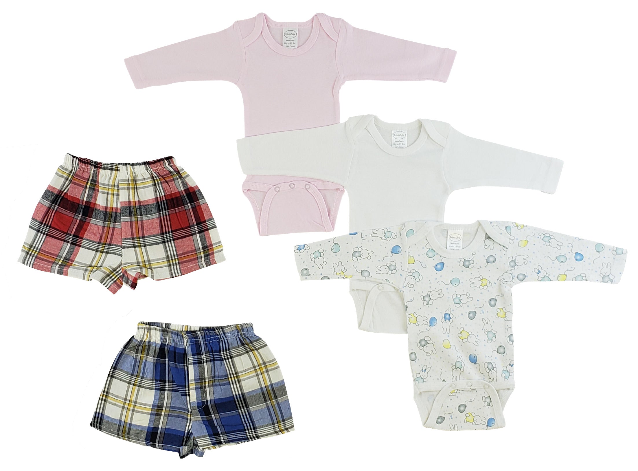 Infant Girls Long Sleeve Onezies And Boxer Shorts GreatEagleInc
