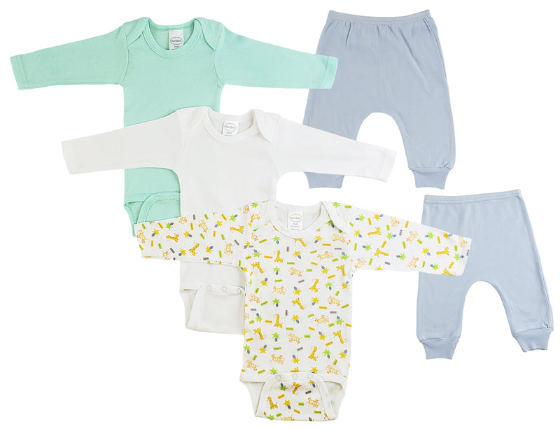 Infant Boys Long Sleeve Onezies And Joggers GreatEagleInc