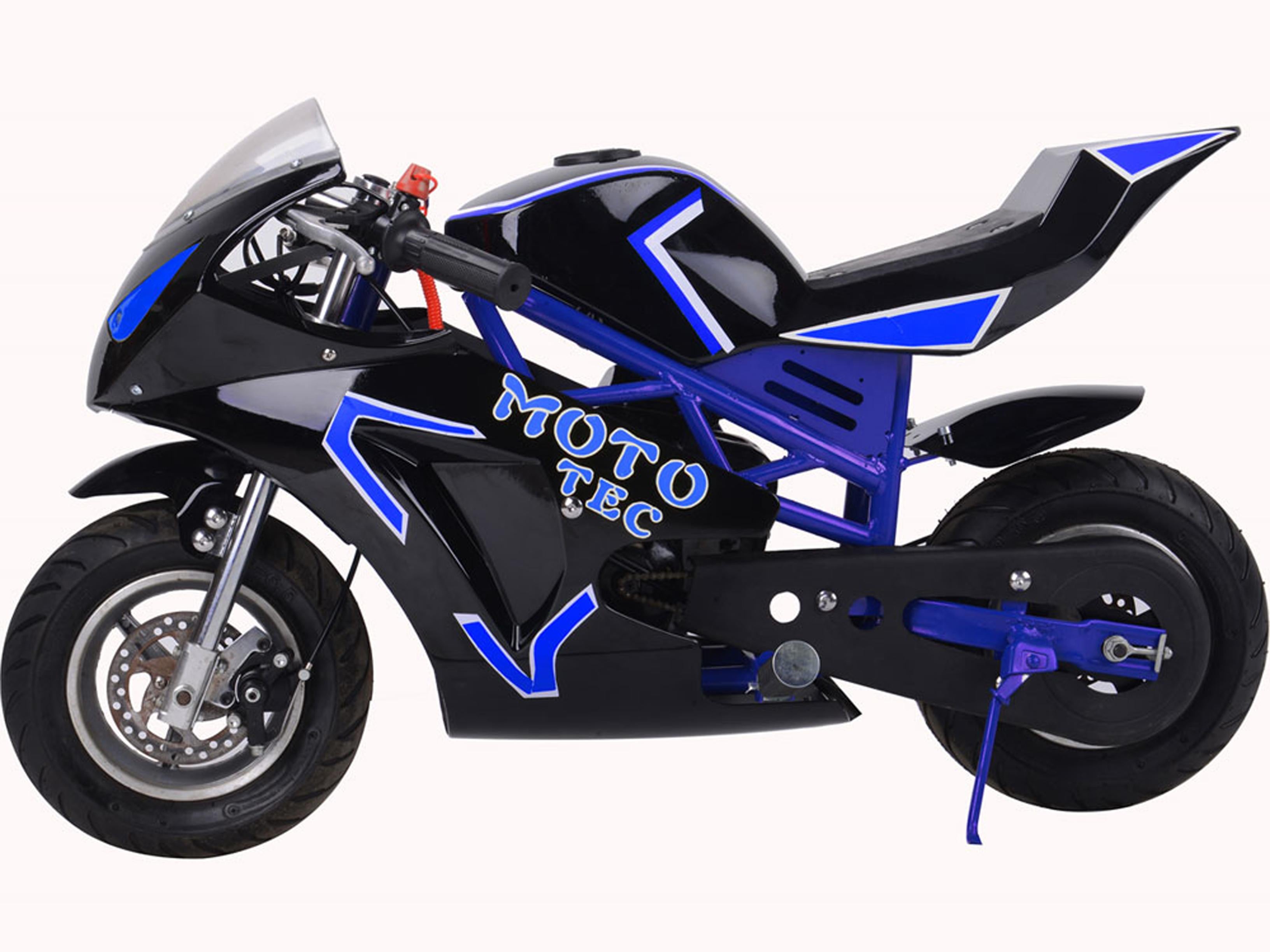 Gas Pocket Bike Gt 49cc 2-stroke Blue MotoTec