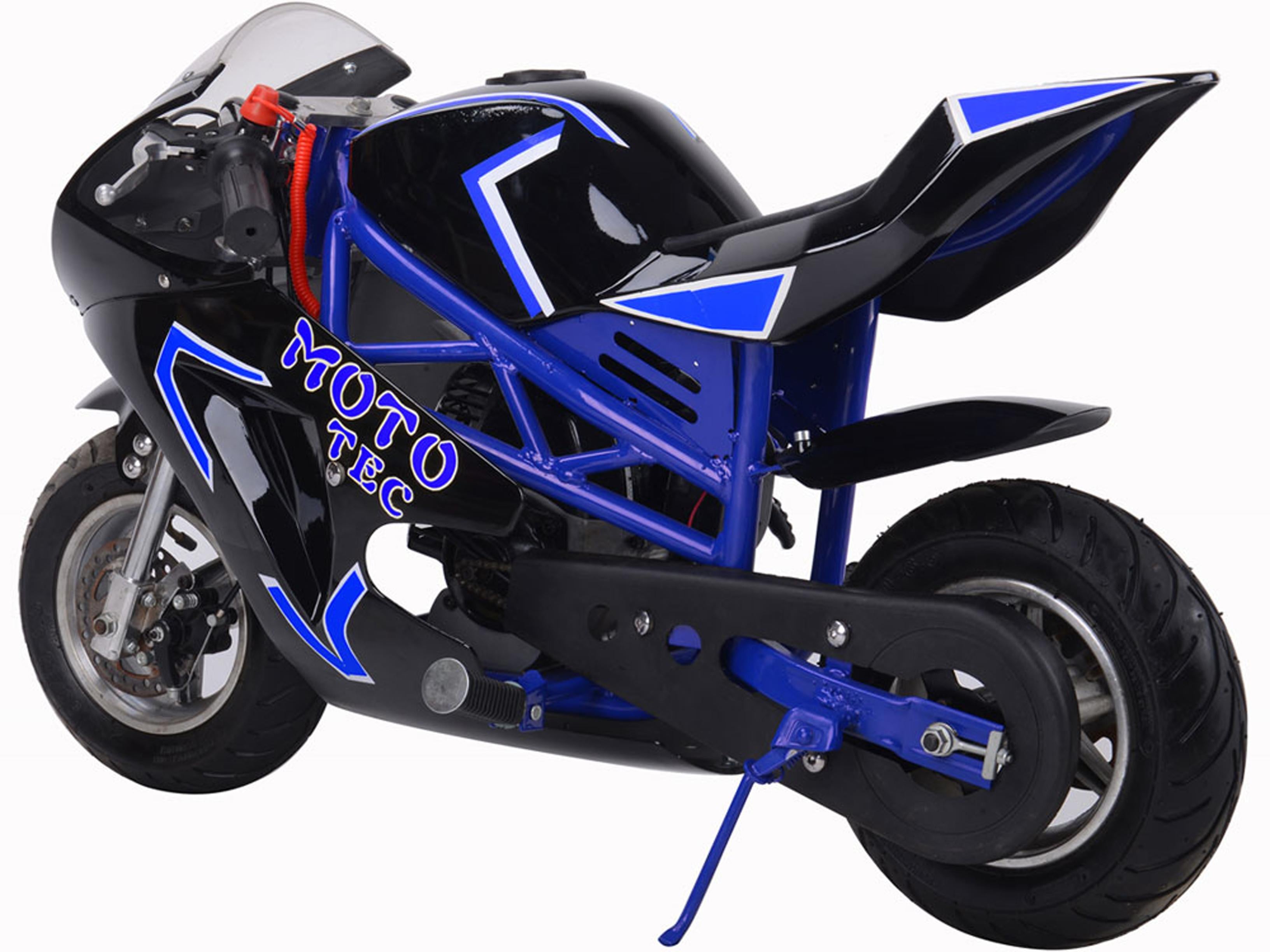 Gas Pocket Bike Gt 49cc 2-stroke Blue MotoTec