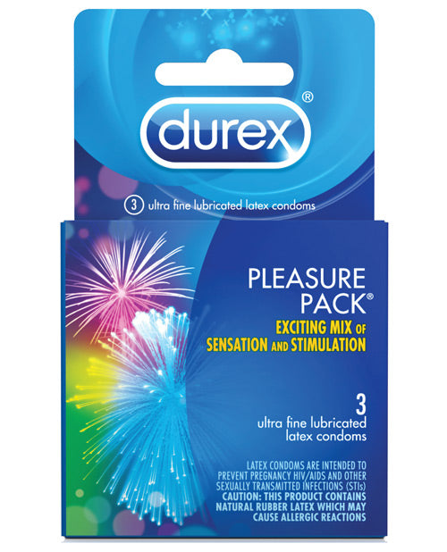 Durex Condom Pleasure Pack - Box Of 3 Paradise Marketing