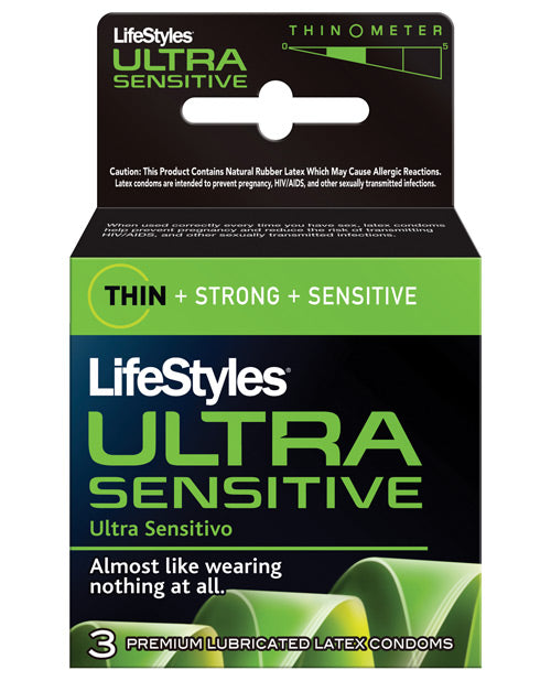 Lifestyles Ultra Sensitive - Box Of 3 Paradise Marketing
