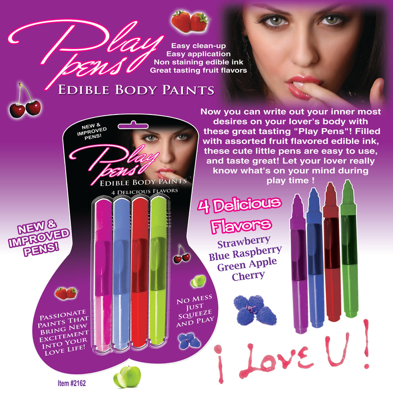 Play Pen Edible Body Paint 4 Pack