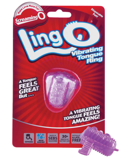 Screaming O Lingo Vibrating Tongue Ring Bushman Products