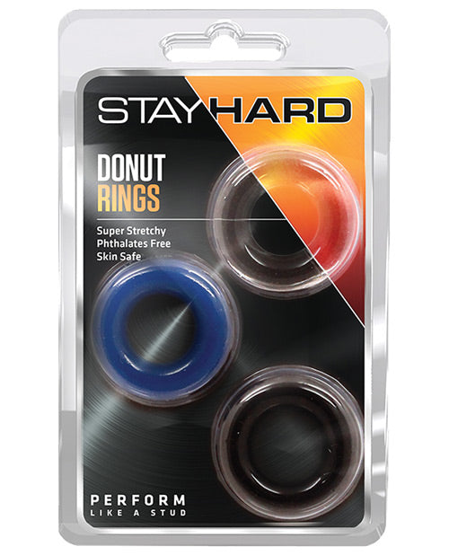Blush Stay Hard Donut Rings 3 Pack Blush Novelties