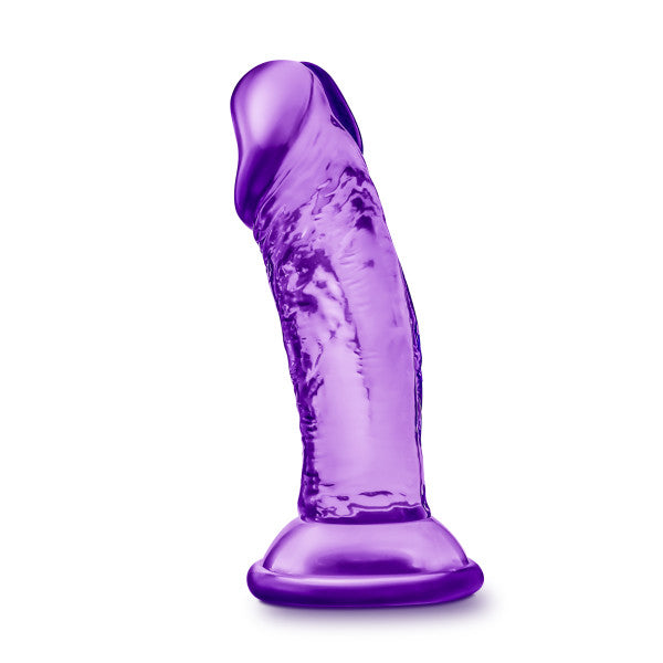 B Yours Sweet N Small 4in Dildo W- Suction Cup Purple Blush Novelties