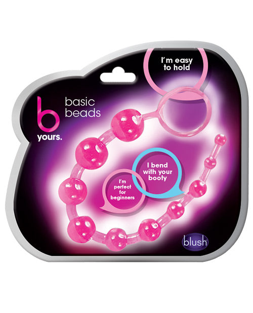 Blush B Yours Basic Anal Beads - Pink Blush Novelties