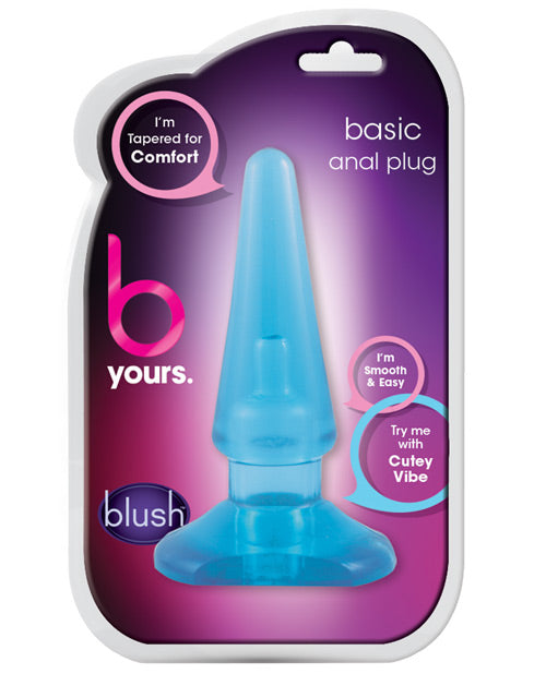 Blush B Yours Basic Anal Plug - Pink Blush Novelties