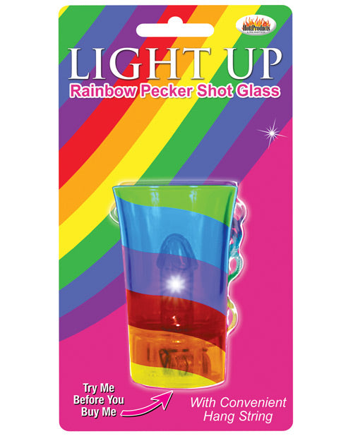 Light Up Rainbow Pecker Shot Glass Hott Products