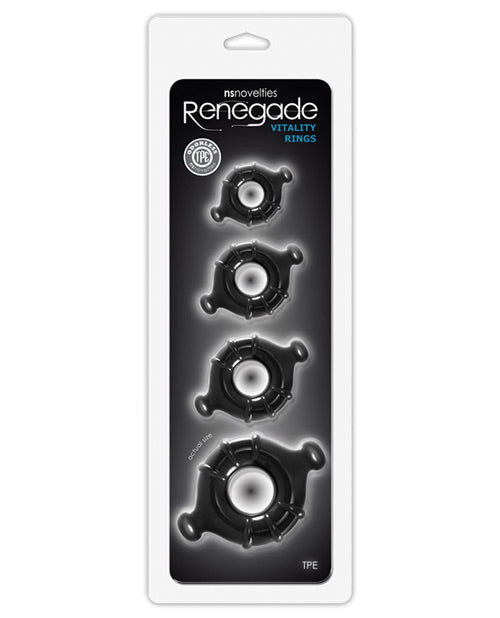 Renegade Vitality Rings - Black Ns Novelties INC