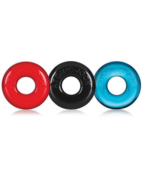 Oxballs Ringer Donut 1 - Multicolored Pack Of 3 Blue Ox Designs LLCDba Oxballs