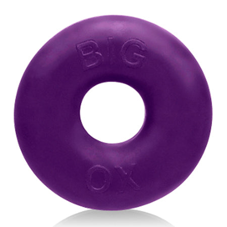 Big Ox Cockring Silicone-tpr Blend Eggplant Ice OXBALLS