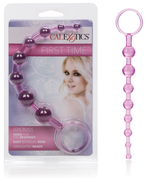 First Time Love Beads - Purple California Exotic Novelties