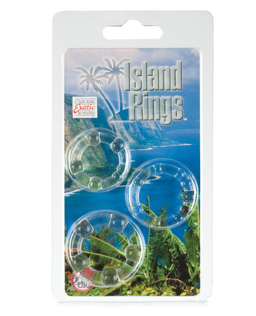 Silicone Island Rings - Clear Clear