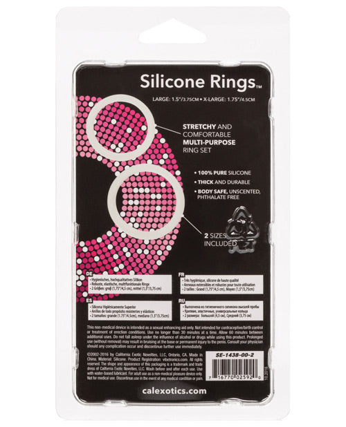 Silicone Rings Lg & Xl California Exotic Novelties