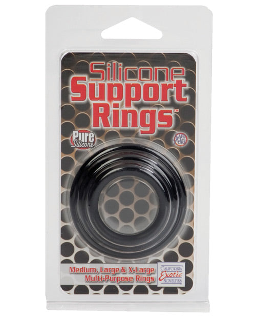 Silicone Support Rings - Black Default Title