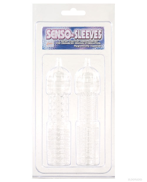 Senso Silicone Sleeves 2 Pack - Clear California Exotic Novelties