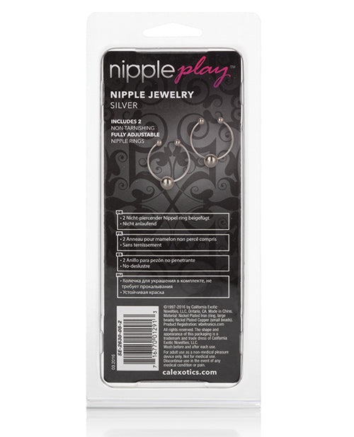 Nipple Play Nipple Jewelry - Silver California Exotic Novelties